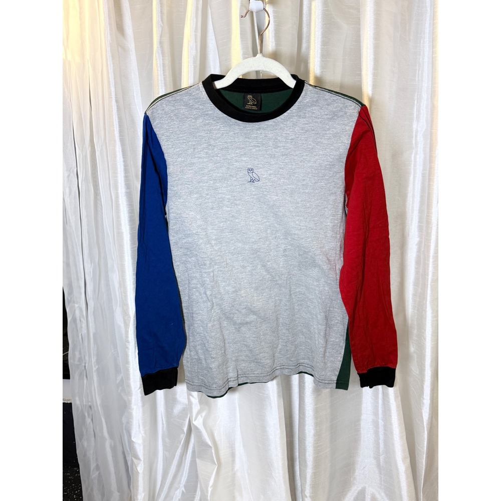 OVO October's Very Own Long Sleeve Shirt Mens XS Multicolor Excellent Owl Logo
